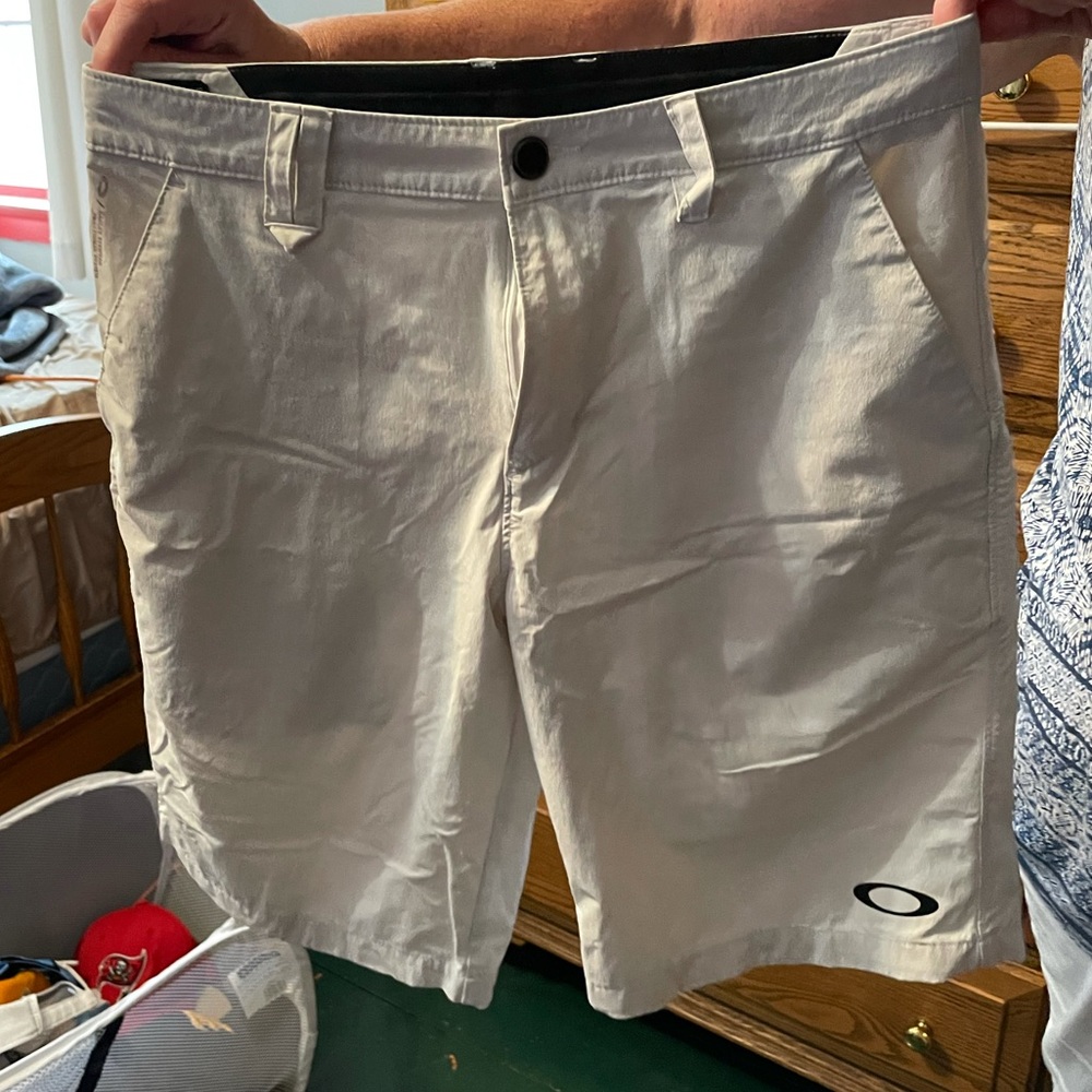 White Oakley shorts